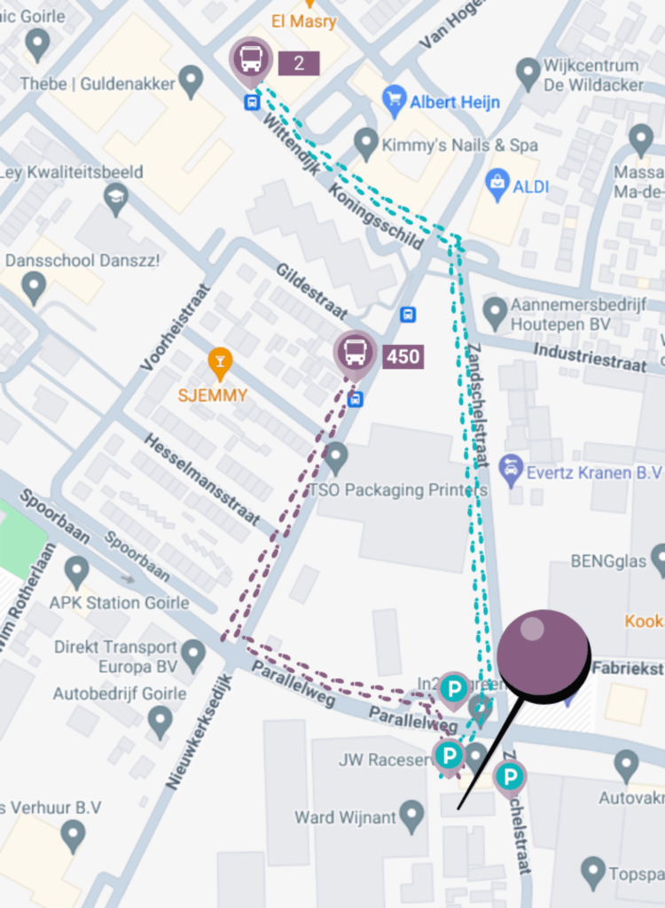 plan je route naar WorkshopsGoirle