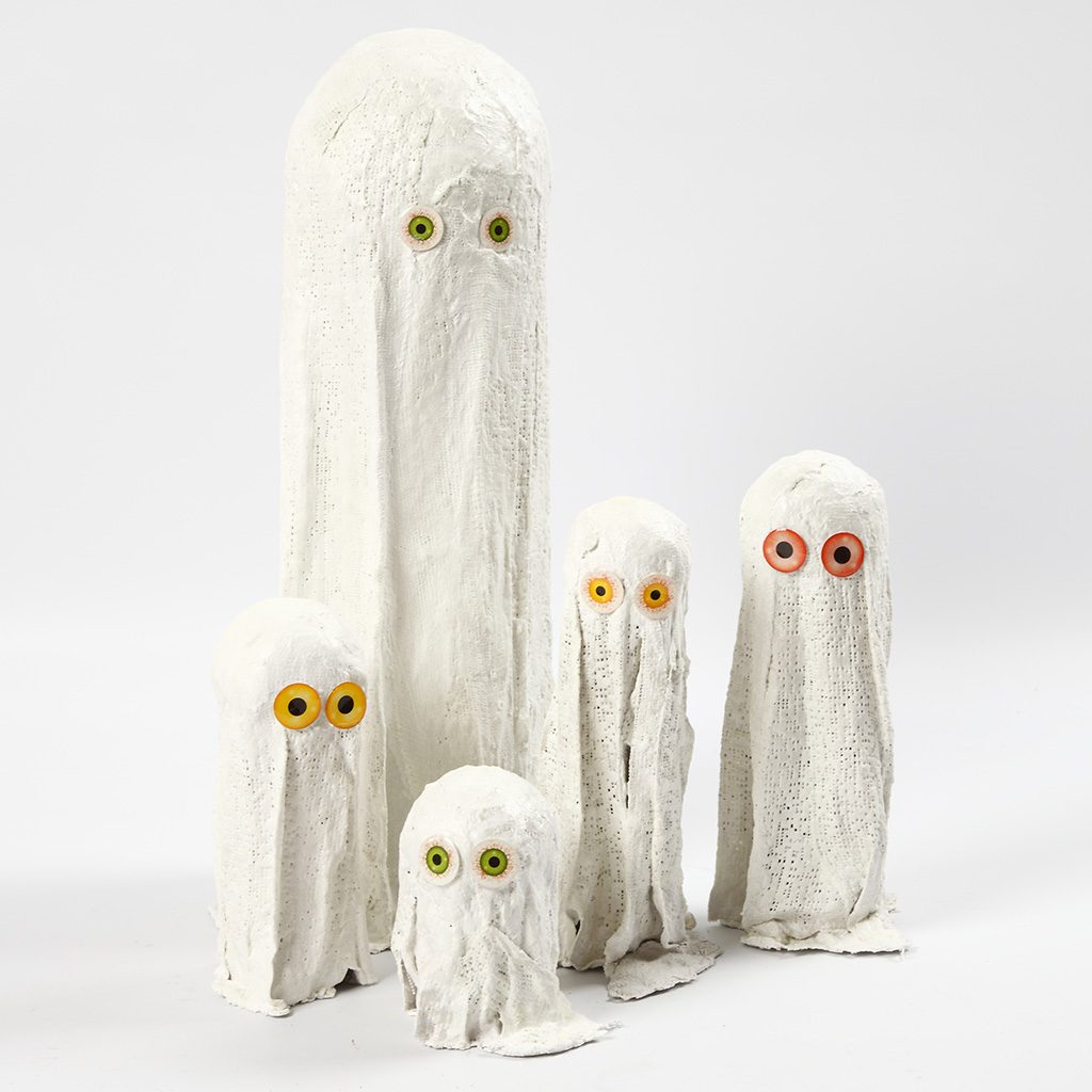 Spook knutselen met gipsverband Stap 4